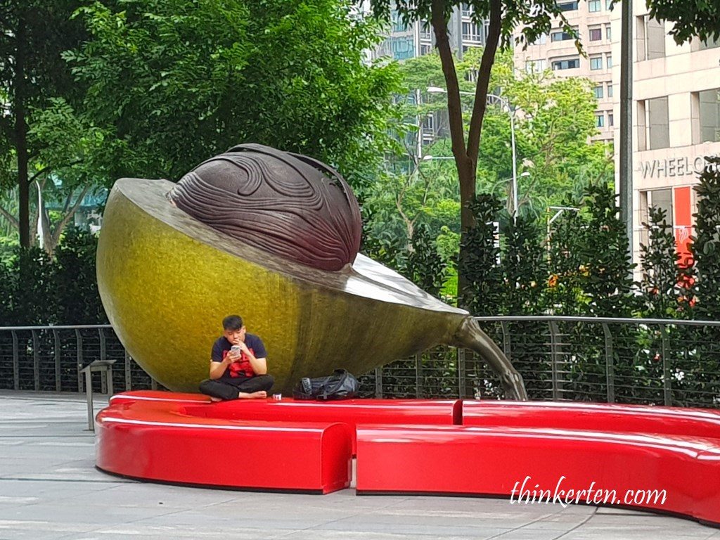 Nutmeg Sculpture Orchard Road Singapore