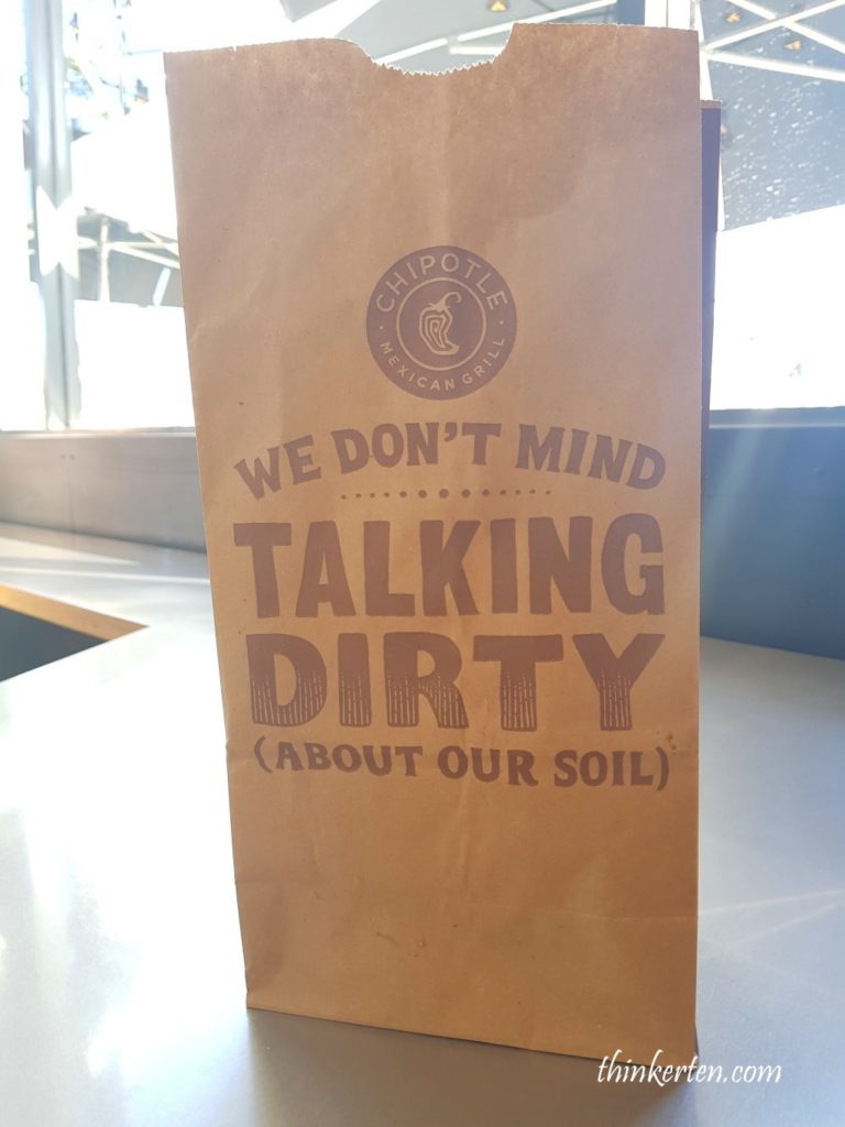Chipotle Mexican Grill Paper Bag