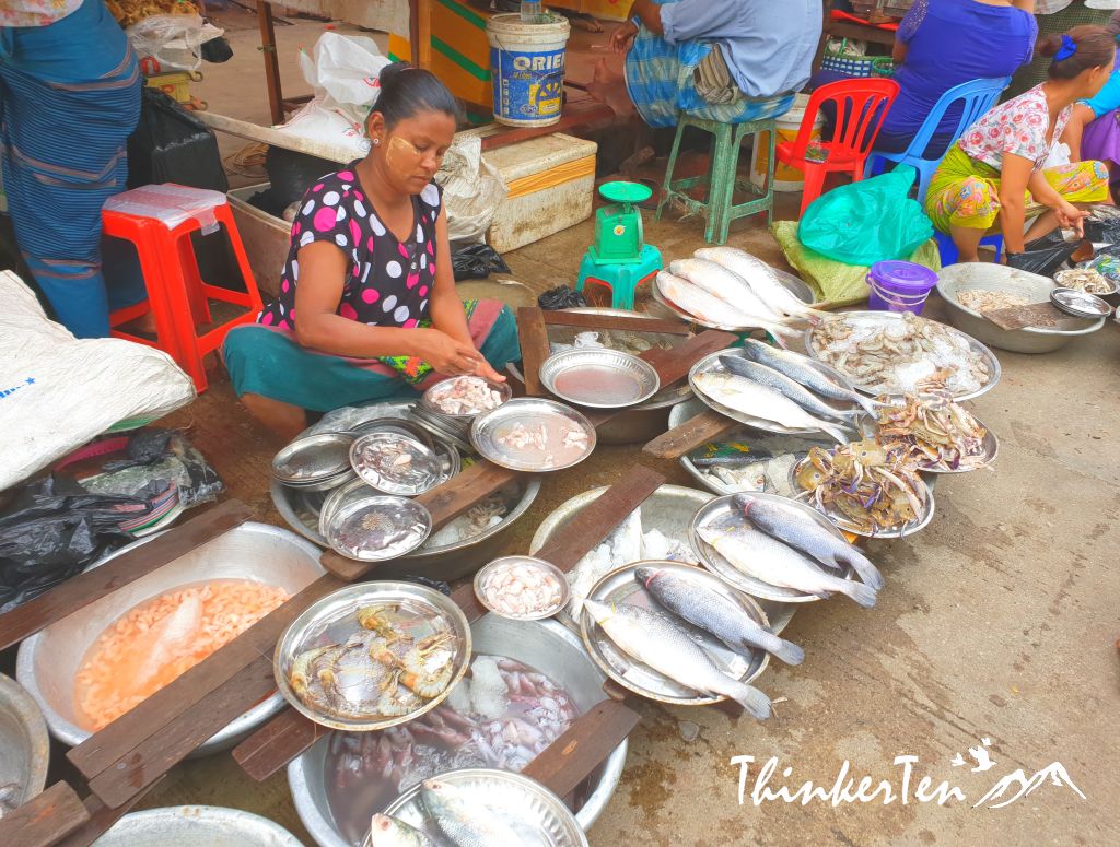 Myanmar : Yangon Chinatown - Wet Market & BBQ Heaven