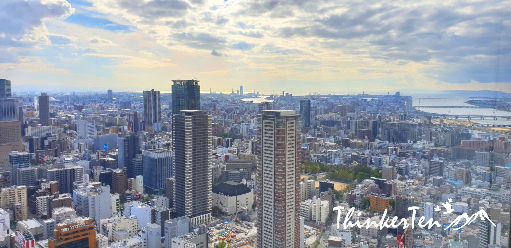 Best Skyline from Osaka Umeda Sky Building Rooftop Floating Garden!