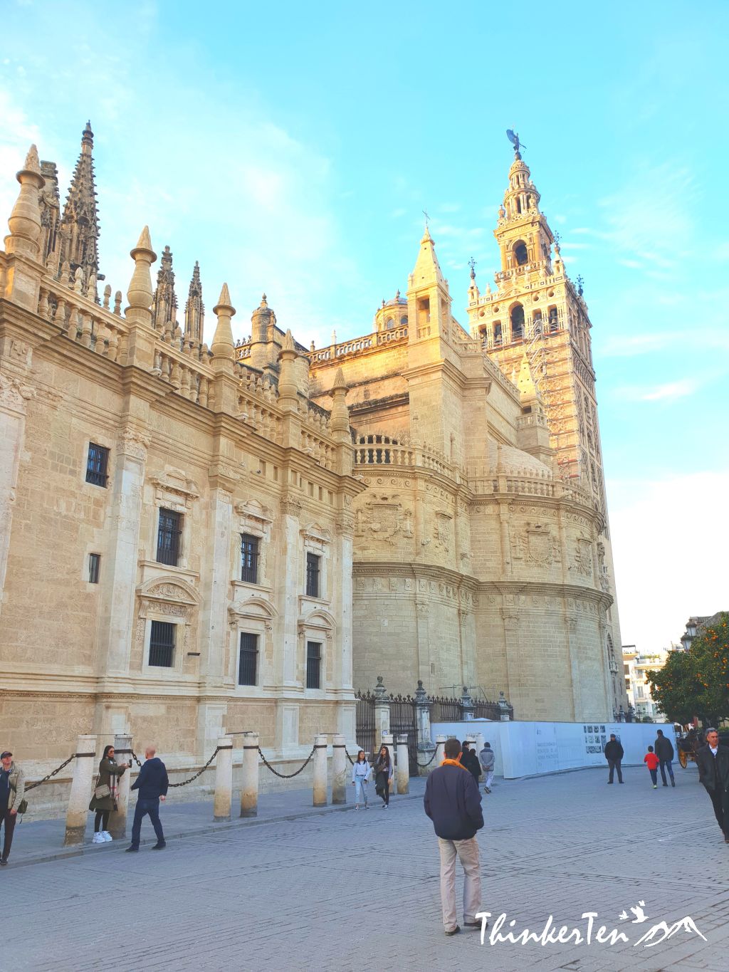 Seville Cathedral and Giralda Tower at Seville, Spain