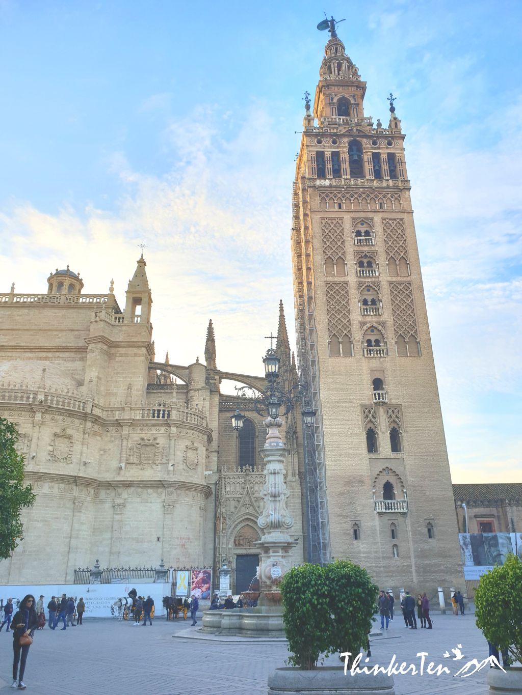 Seville Cathedral and Giralda Tower at Seville, Spain
